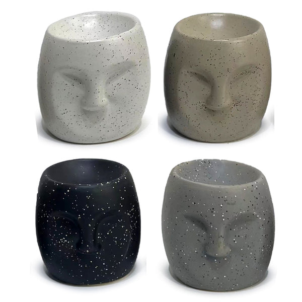 Ceramic Small Oil Burner - Eden Stone Effect Face OB406-0