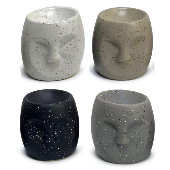 Ceramic Small Oil Burner - Eden Stone Effect Face OB406 by Puckator