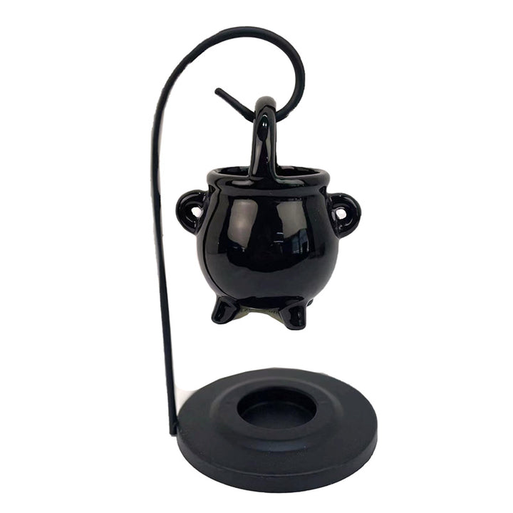 Ceramic Hanging Ceramic Oil Burner - Black Cauldron OB411-0