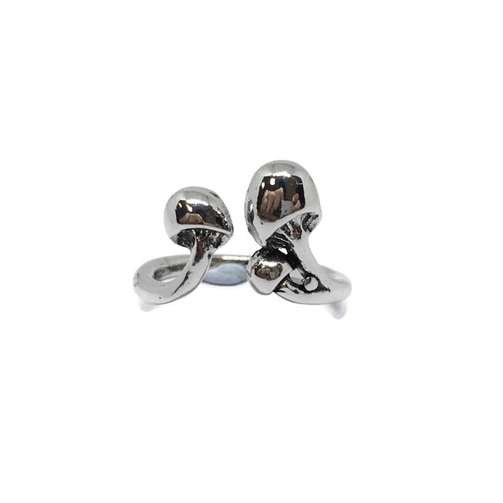 Gifts From The Crypt - Adjustable Magic Mushroom Band Ring-2