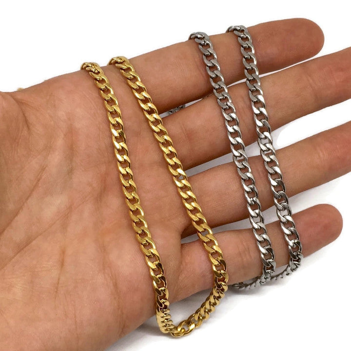 Thick Curb Chain Link Necklace by Gifts From The Crypt