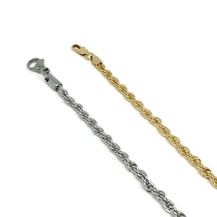 Gifts From The Crypt - Rope Chain Steel Bracelet by Gifts From The Crypt