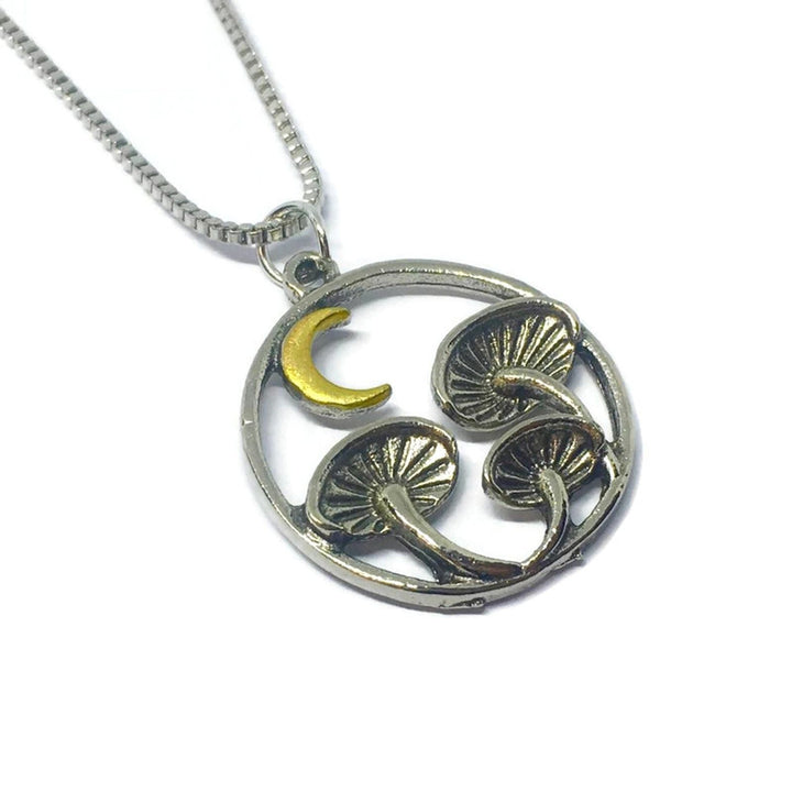 Magic Mushroom Coin Necklace-1