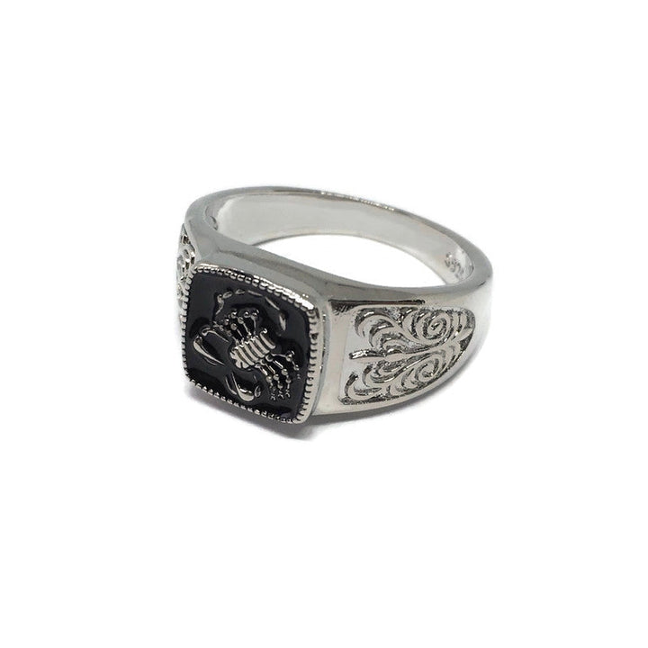 Gifts From The Crypt - Scorpion Paisley Band Ring-2