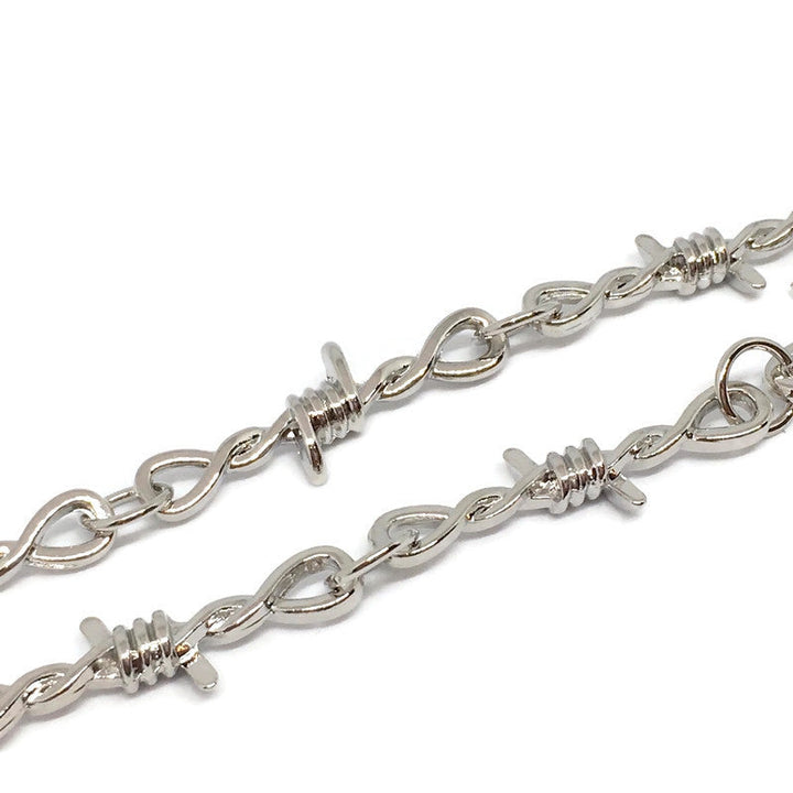 Gifts From The Crypt - Barbed Wire Link Bracelet by Gifts From The Crypt