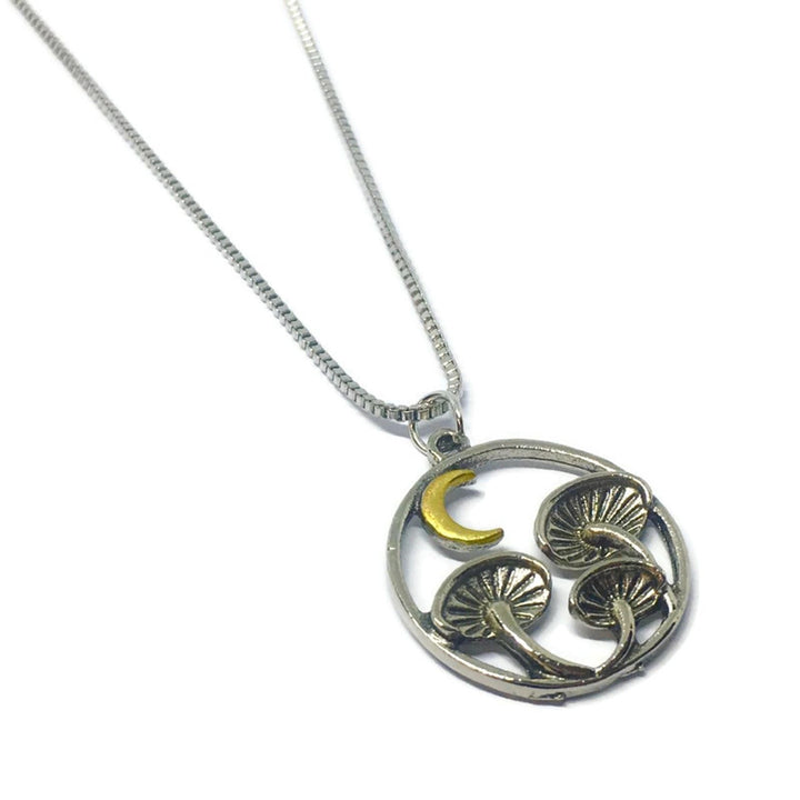 Magic Mushroom Coin Necklace-0