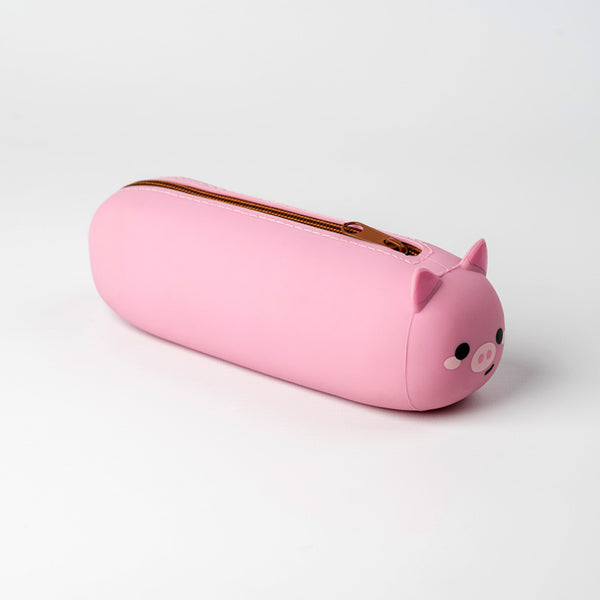 Silicone Pencil Case - Adoramals Pig PCASE76-0