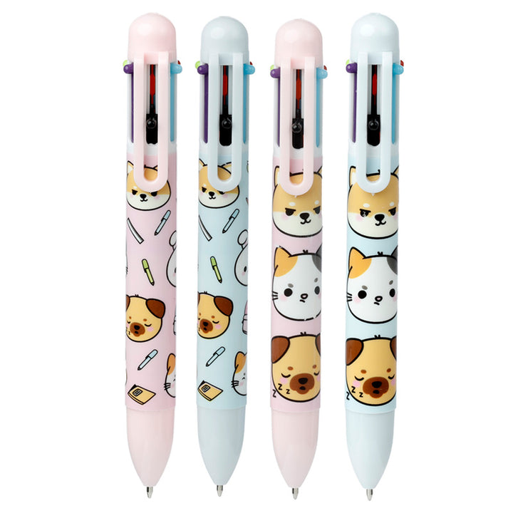 Multi Colour Pen (6 Colours) - Adoramals Pets PEN214-0