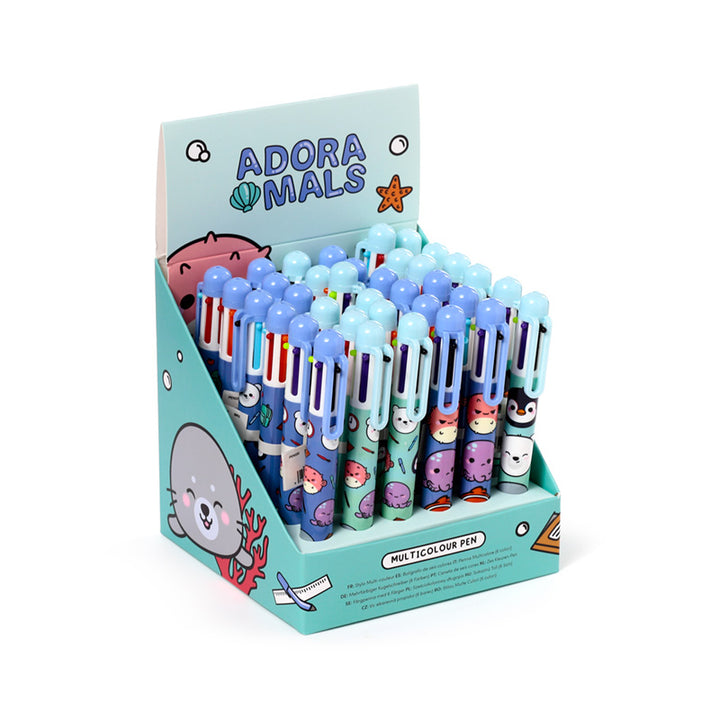 Multi Colour Pen (6 Colours) - Adoramals Sealife PEN220 by Puckator