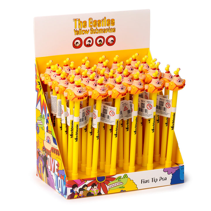 Fine Tip Pen with Topper - The Beatles Yellow Submarine PEN238 by Puckator