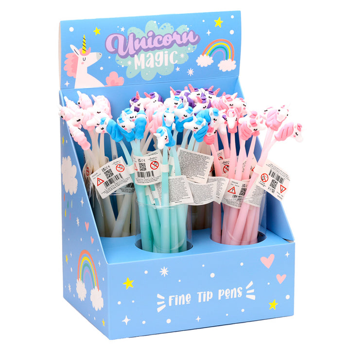 Fine Tip Pen with Topper - Unicorn Magic PEN246 by Puckator