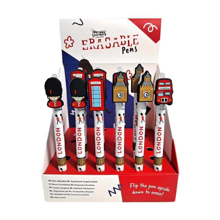 Erasable Pen with PVC Topper - London Souvenir PEN287-0
