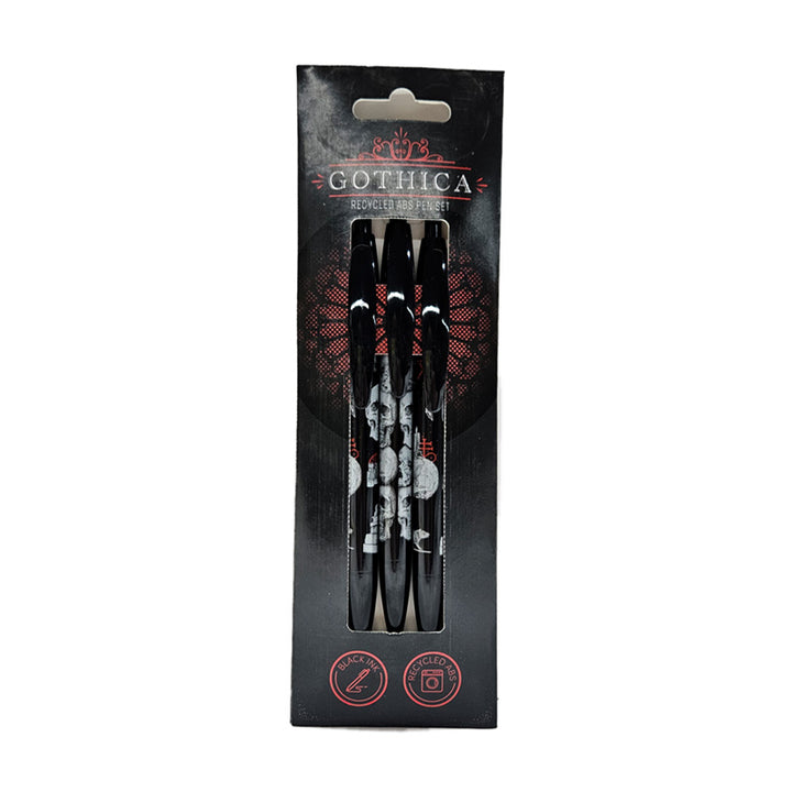 Recycled ABS 3 Piece Pen Set - Gothica PENS40-0