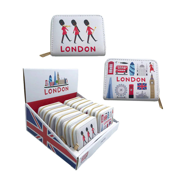 Small Zip Around Wallet - London Souvenir PUR160-0