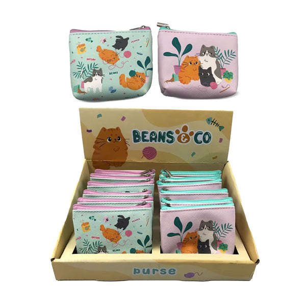 PVC Purse - Beans & Co Cats PUR168-0