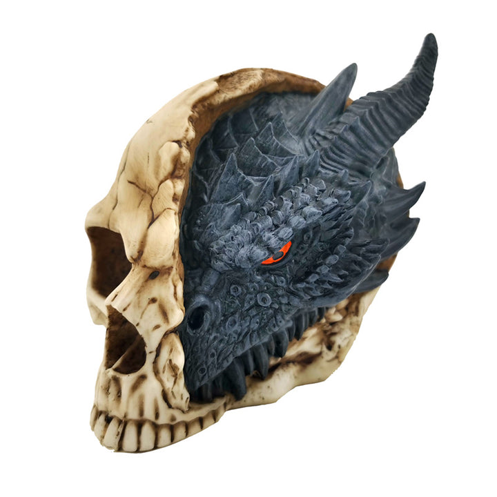 Shadows of Darkness Dragon - Black Dragon in Skull Small SK385-0