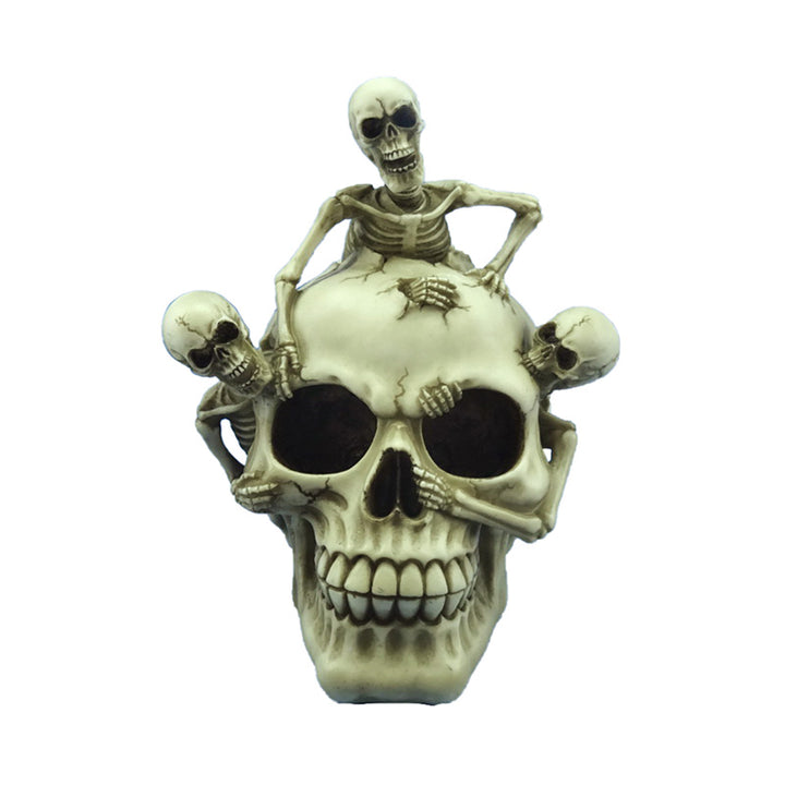 Decorative Ornament - Skull with Bursting Skeletons SK395-0