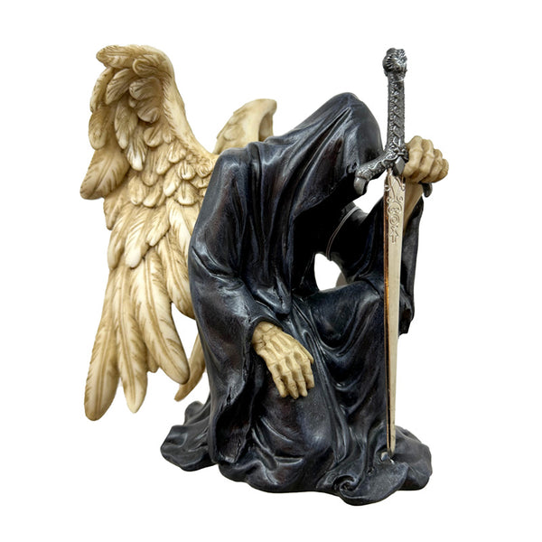 Decorative Ornament - Angel of Death Kneeling with Sword SK405-0