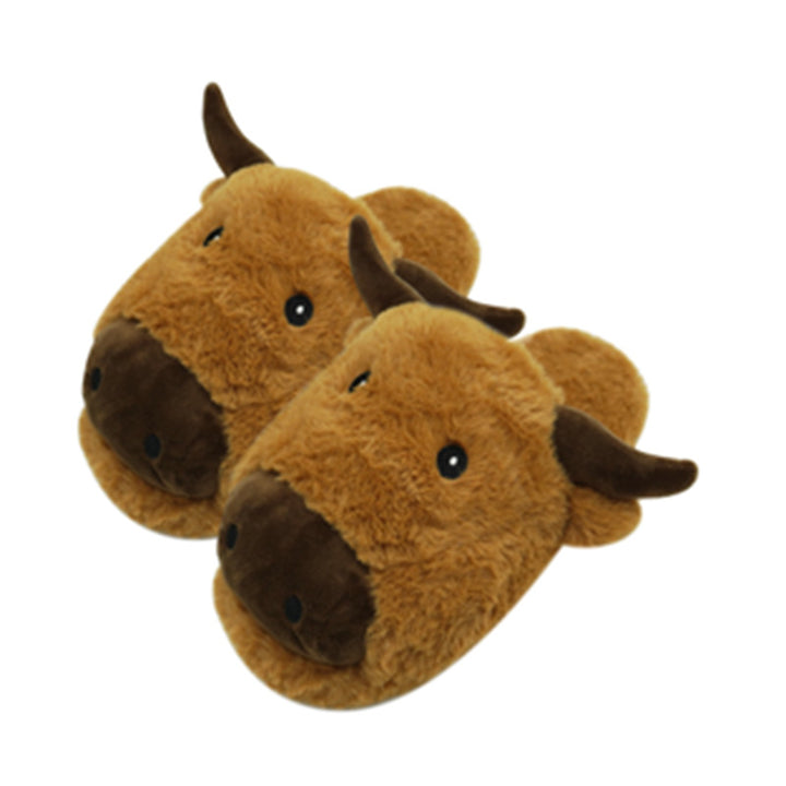 Plush Slippers - Highland Coo SLIP43-0