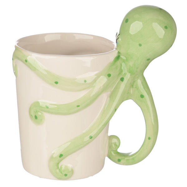 Shaped Handle Ceramic Mug - Lisa Parker Octopus SMUG06-0