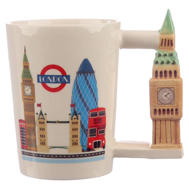 Collectable Big Ben Shaped Handle Ceramic Mug SMUG147-0