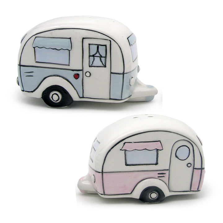 Ceramic Salt & Pepper Set - Home Is Where You Park It Caravan SP105-0