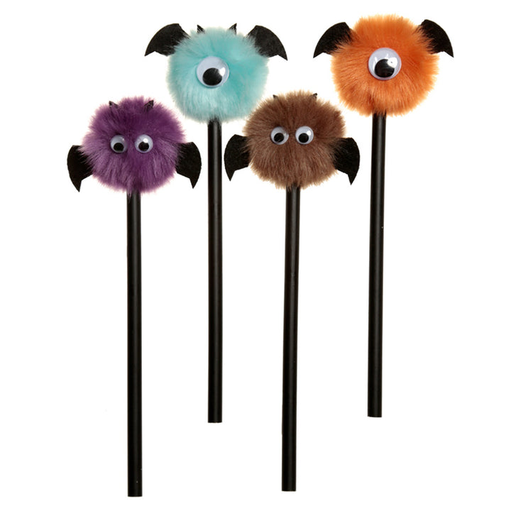 Fun Monster Pom Pom Pencil with Topper STA240-0