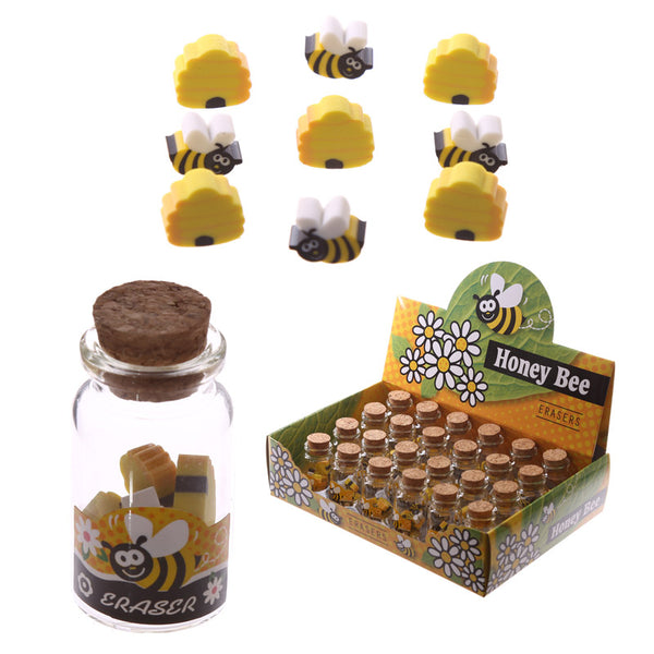 Novelty Kids Bee Design Eraser Set STA35-0