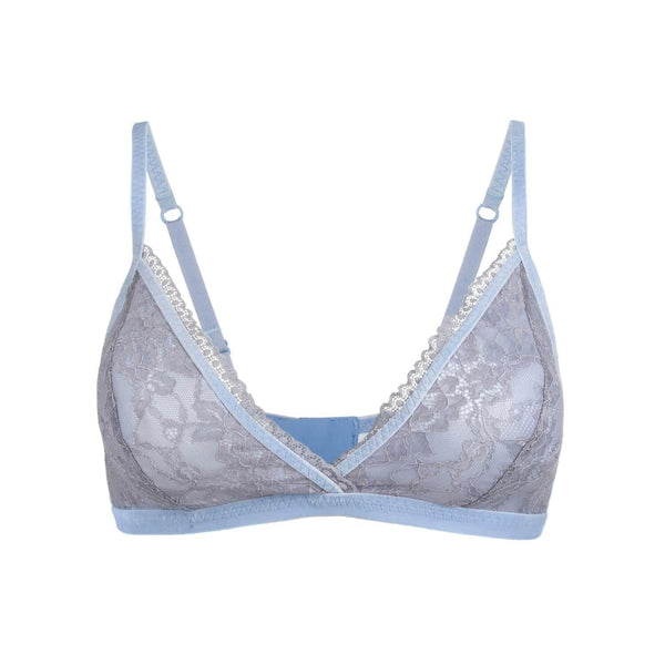 Serenity - Lace Organic Cotton & Silk Bralette-0