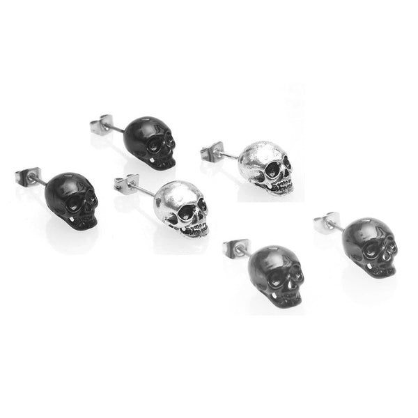 Skull Stud Earrings-0