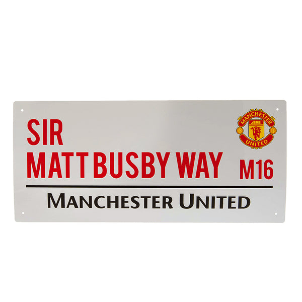 Manchester United FC Sir Matt Busby Way Street Sign by Football>Premier League>Manchester United FC