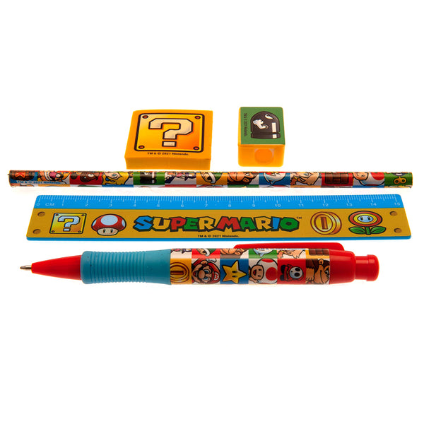 Super Mario 5pc Stationery Set Group by Entertainment>Gaming>Super Mario