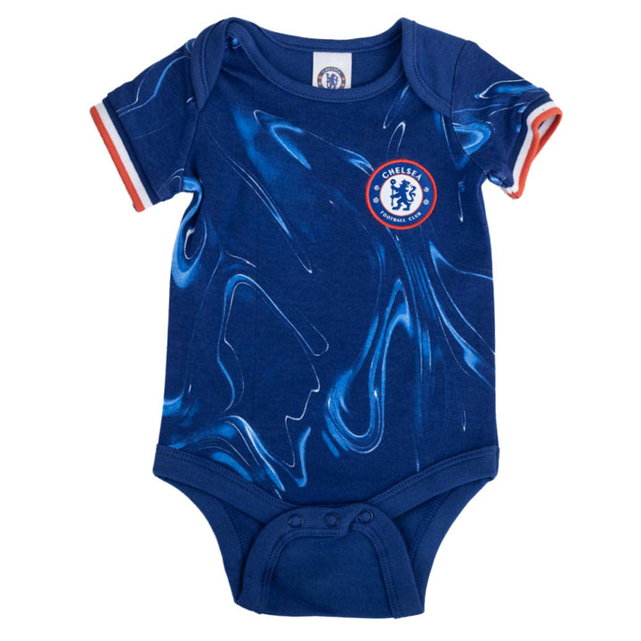 Chelsea FC 2024/25 Season 2 Pack Bodysuit 3-6 Mths by Football>Premier League>Chelsea FC