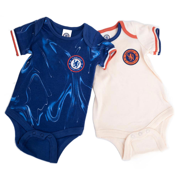 Chelsea FC 2024/25 Season 2 Pack Bodysuit 3-6 Mths by Football>Premier League>Chelsea FC