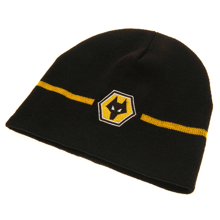 Wolverhampton Wanderers FC Stripe Beanie by Football>Premier League>Wolverhampton Wanderers FC