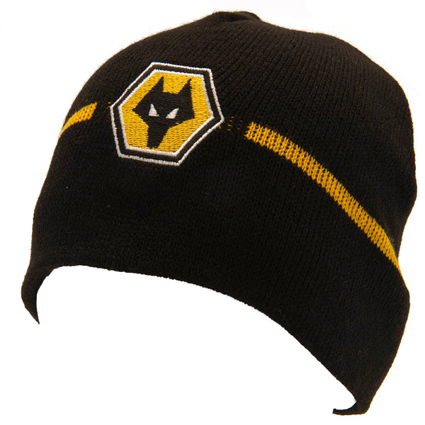 Wolverhampton Wanderers FC Stripe Beanie by Football>Premier League>Wolverhampton Wanderers FC