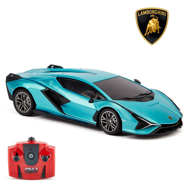 Lamborghini Sian Radio Controlled Car 1:24 Scale Blue