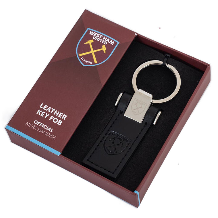 West Ham United FC Leather Key Fob by Football>Premier League>West Ham United FC