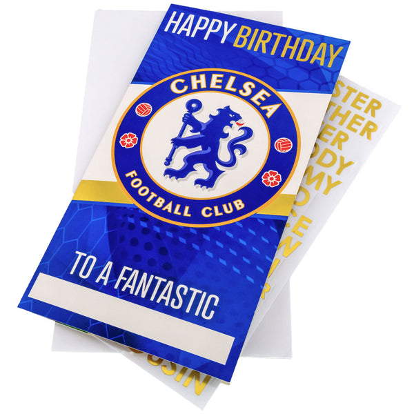 Chelsea FC Personalised Birthday Card