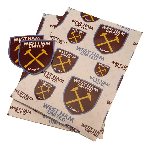 West Ham United FC Text Gift Wrap by West Ham United FC