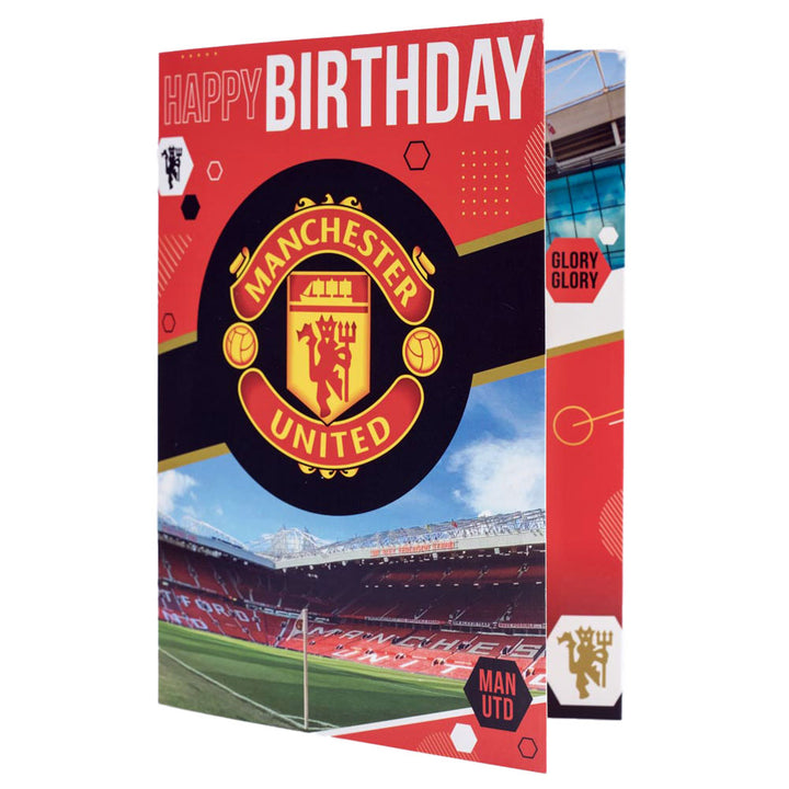 Manchester United FC Musical Birthday Card by Football>Premier League>Manchester United FC