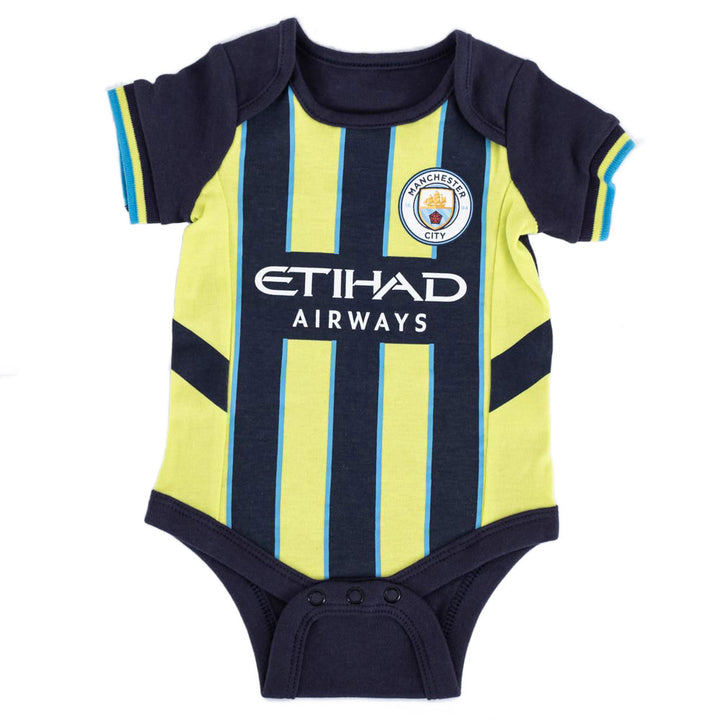 Manchester City FC 24/25 Season 2 Pack Bodysuit 6-9 Mths by Football>Premier League>Manchester City FC