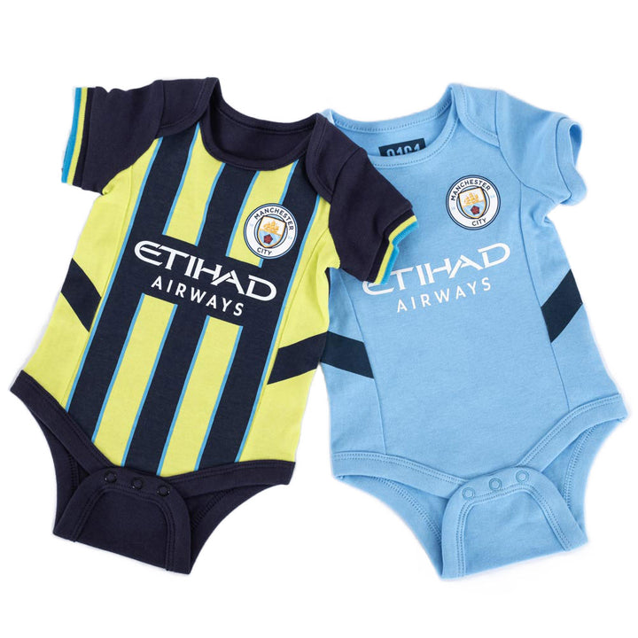 Manchester City FC 24/25 Season 2 Pack Bodysuit 6-9 Mths by Football>Premier League>Manchester City FC