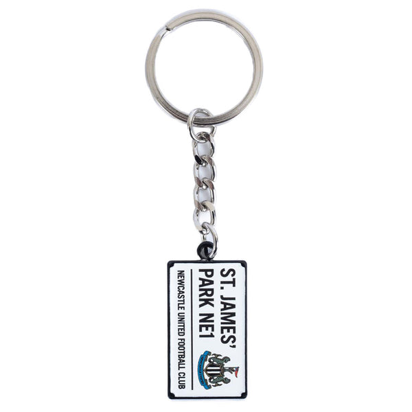 Newcastle United FC Street Sign Keyring by Football>Premier League>Newcastle United FC