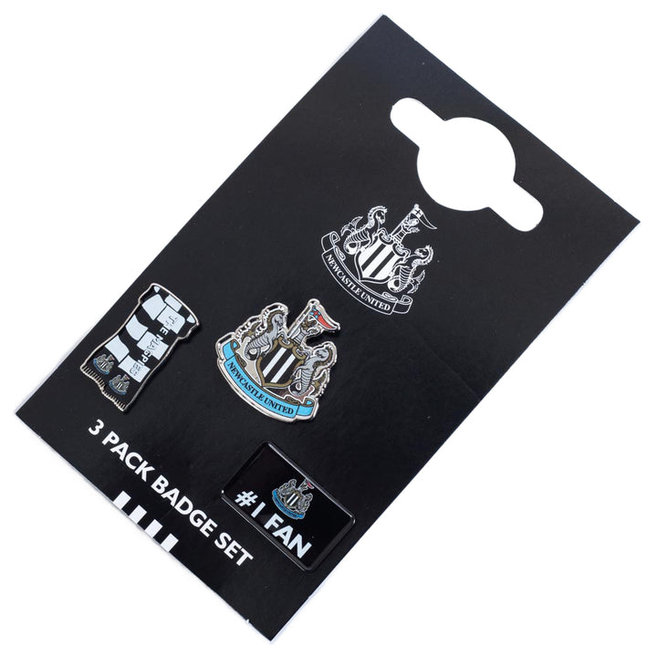 Newcastle United FC 3pc Badge Set by Football>Premier League>Newcastle United FC