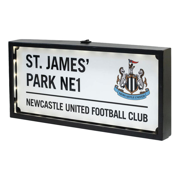 Newcastle United FC Metal LED Street Sign by Football>Premier League>Newcastle United FC