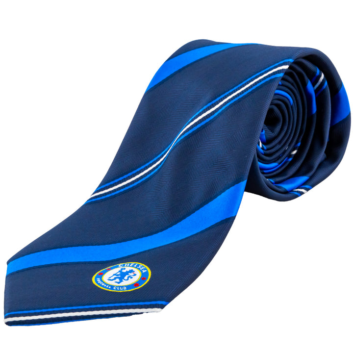 Chelsea FC Stripe Tie by Football>Premier League>Chelsea FC