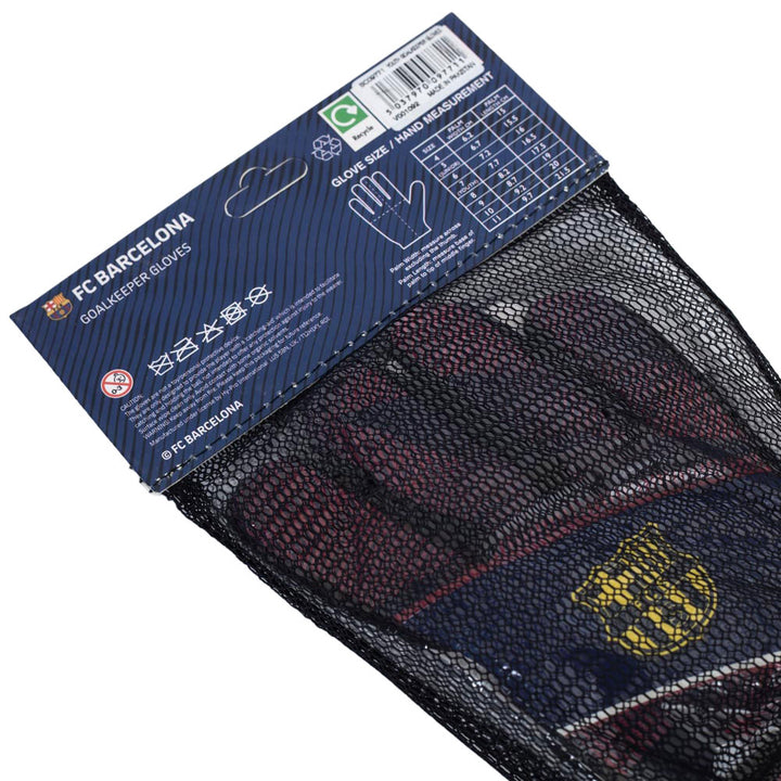 FC Barcelona Fuse Goalkeeper Gloves Yths by Football>European Leagues>FC Barcelona