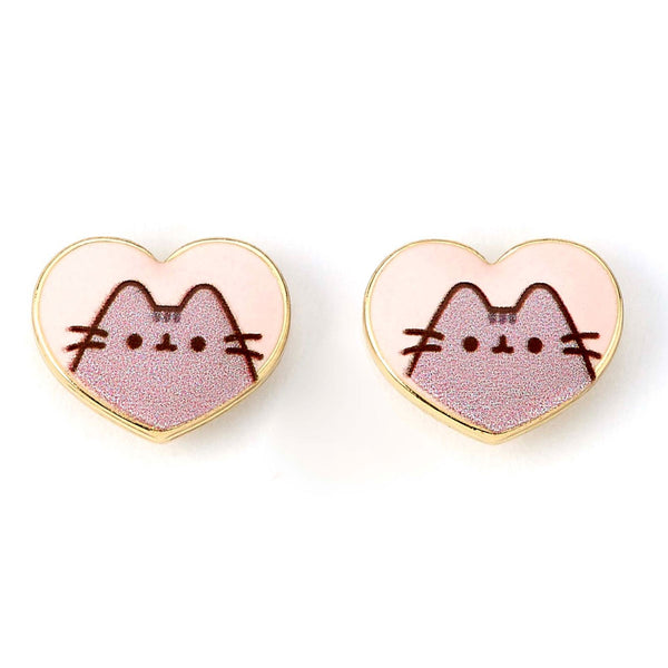 Pusheen Gold Plated Heart Earrings by Pusheen