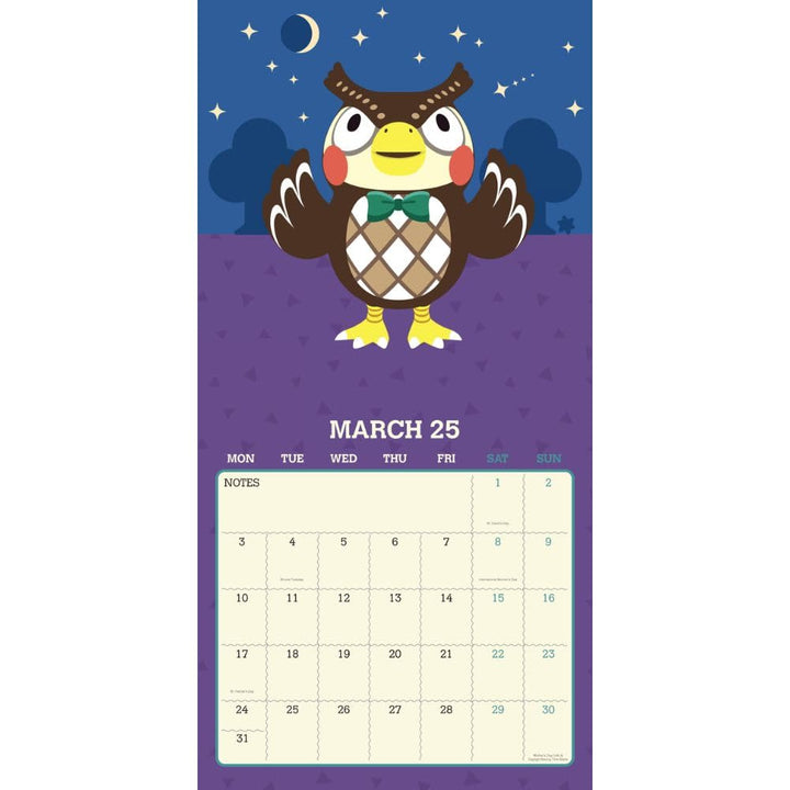 Animal Crossing Square Calendar 2025 by Animal Crossing